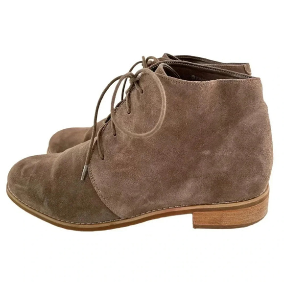 Blondo Rayann womens ankle boots size 9.5 brown suede waterproof lace up boots - Picture 4 of 14